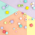 16mm Pastel Colours Geo Wood Beads